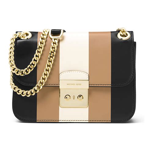 michael kors center stripe sloan|Michael Kors Sloan Striped Bags & Handbags for Women.